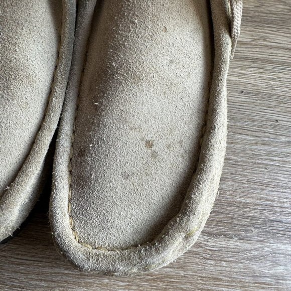 Clarks Wallabees 35385 Tan Leather Suede Chukka Boots Women’s Size 8 Gum Soles - Picture 9 of 10